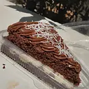 Fatia de chocolate com coco