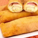 Enroladinho de presunto e queijo