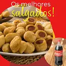50 salgados variaveis 4 modelos 1 coca cola 2 litros