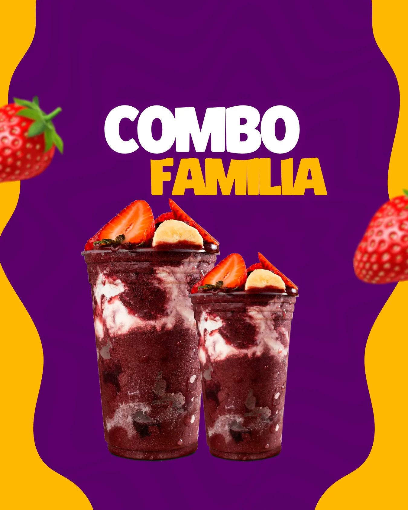 Combo Família - 1 Copo 700ml + 1 Copo de 500ml