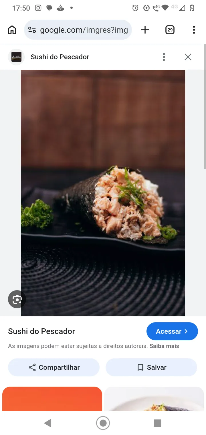 Temaki Salmão grelhado 