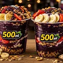 COMBO DO PODEROSO 🍧💜 LEVE 2 COPOS DE 500 ML + BRINDE SURPRESA 🫢