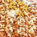 Pizza frango com filho