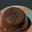 Mini bolo vulcão  de chocolate 