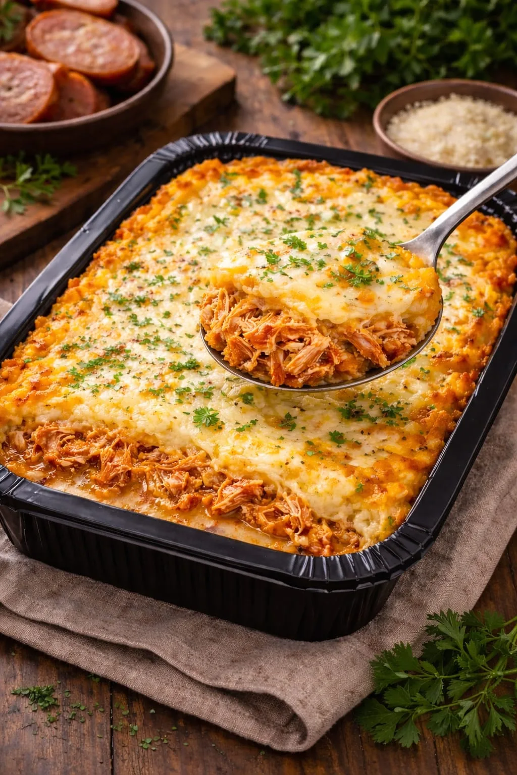 lasanha de Frango com molho bechamel