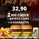 2 BIG CHUCK + CHIPS + 2 GUARAVITA