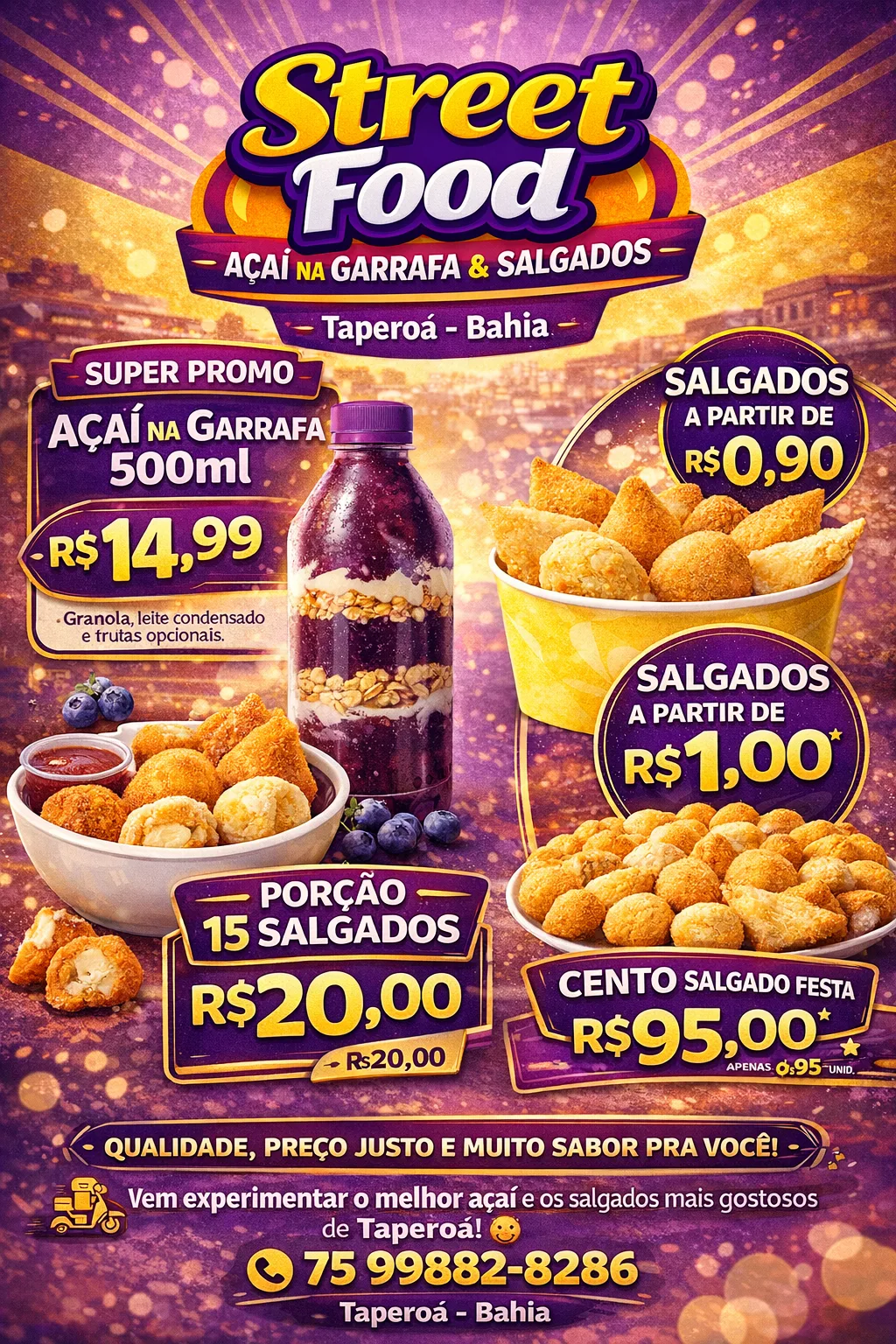 Porção 15 Salgados