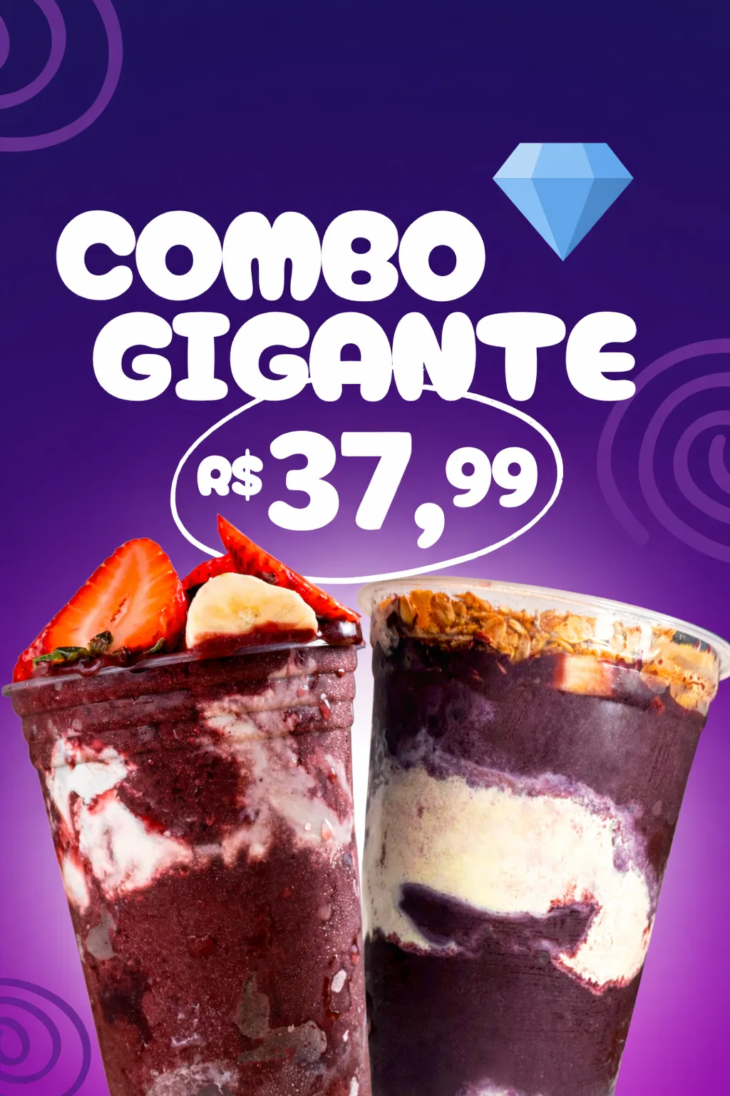 Combo Gigante - 2 Copos de 770ml