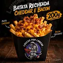 Batata  com cheddar e bacon 200g