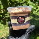 Bolo de pote chocolate com maracujá 