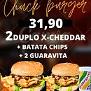 2 DUPLO X-CHEDDAR + chips + guaracita