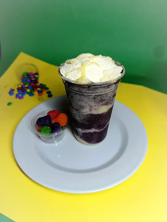 Açaí com Leite em pó & leite condensado 