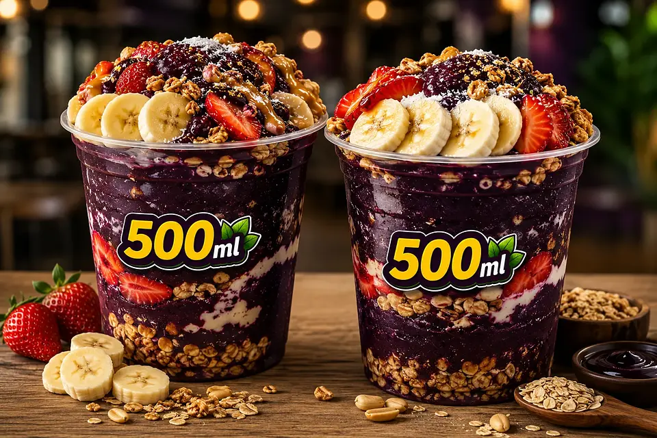 COMBO DO PODEROSO 🍧💜 LEVE 2 COPOS DE 500 ML + BRINDE SURPRESA 🫢