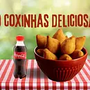 20 salgados variados (4 sabores) + 01 refrigerante 200 ml