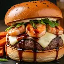 Camarão Teriyaki burguer 