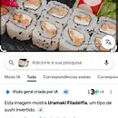 Uramaki Salmão grelhado - 8 peças 