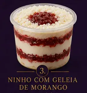 Ninho com Geleia de Morango