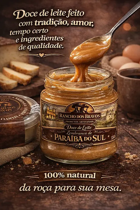 Doce de leite  lembrança de Paraíba do Sul- 150gr