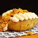 Batata recheada de. Frango Com Catupiry