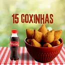 15 salgados + 01 refrigerante 200 ml