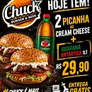 2 picanha ao cream cheese + guaraná 1lt