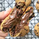 Cookie recheado de Nutella