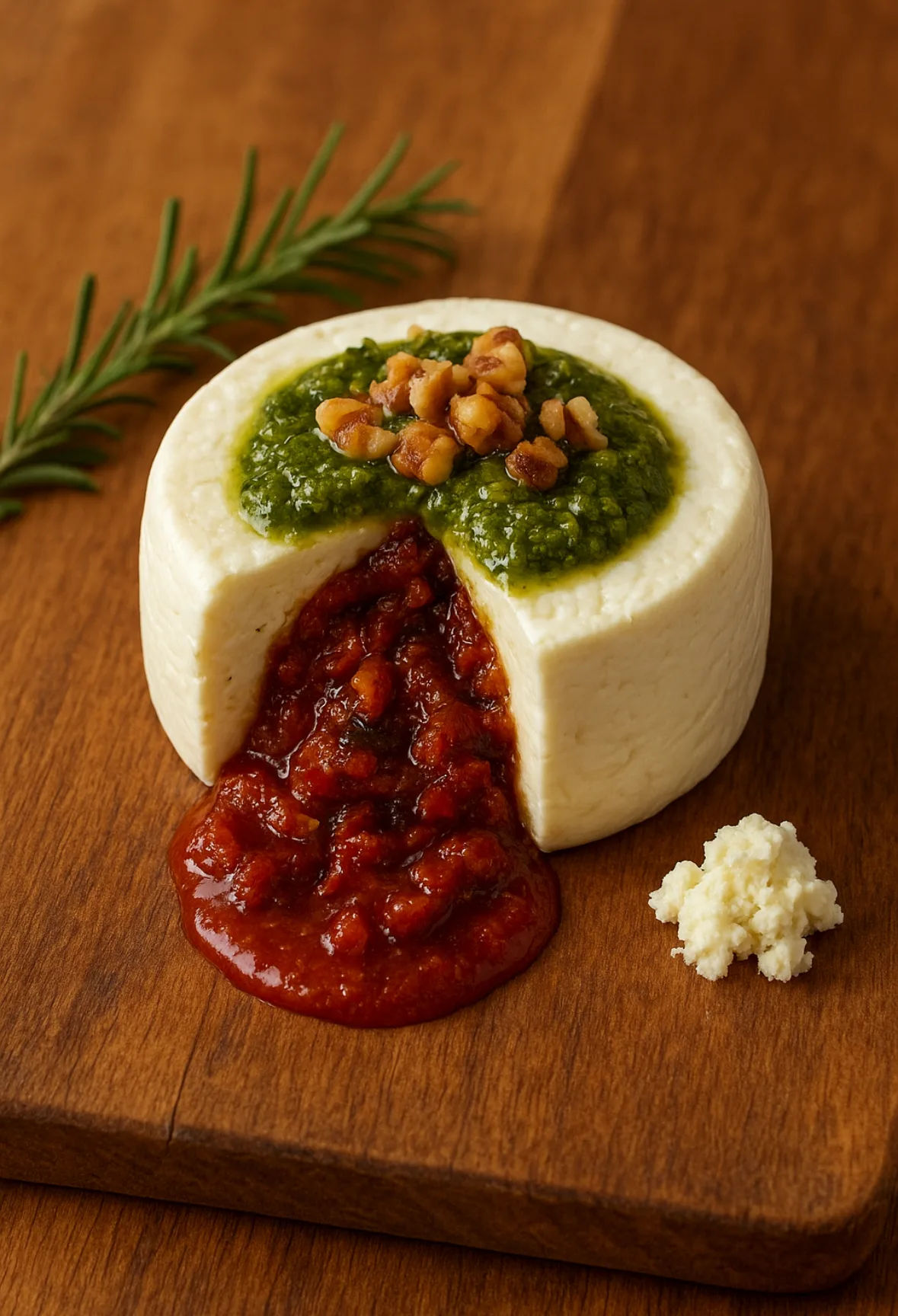 Queijo recheado salgado