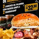 2 x tudo picanha + chips + 2 guaracamp 