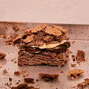 Fusão brownie de três amores:
