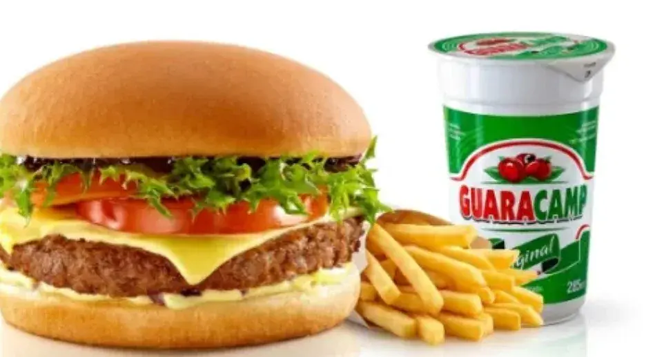X - bacon + guaracamp + Batata frita 